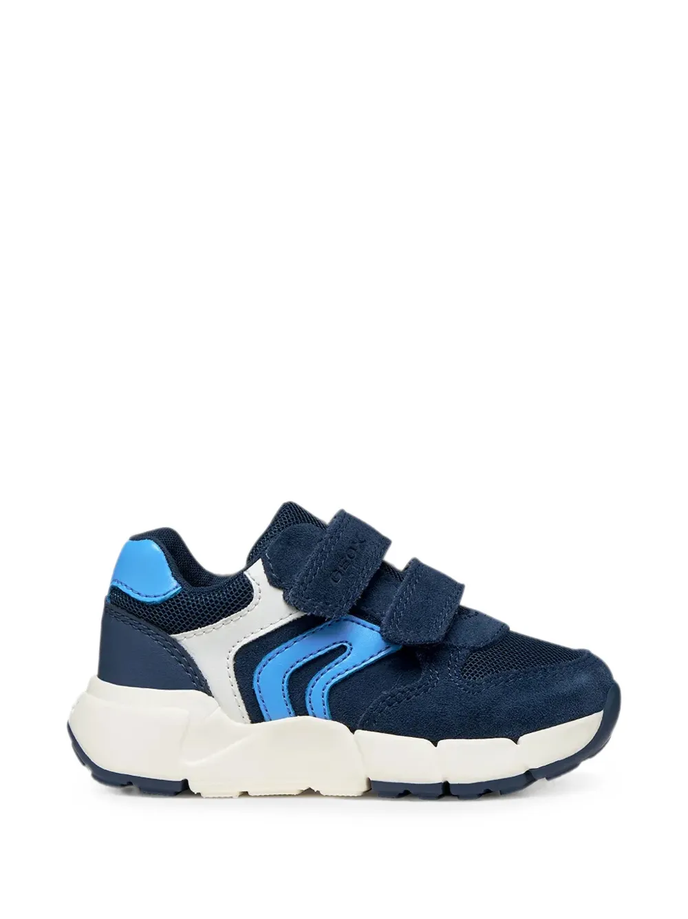 Geox Kids Flexyper touch-strap mesh sneakers Blauw