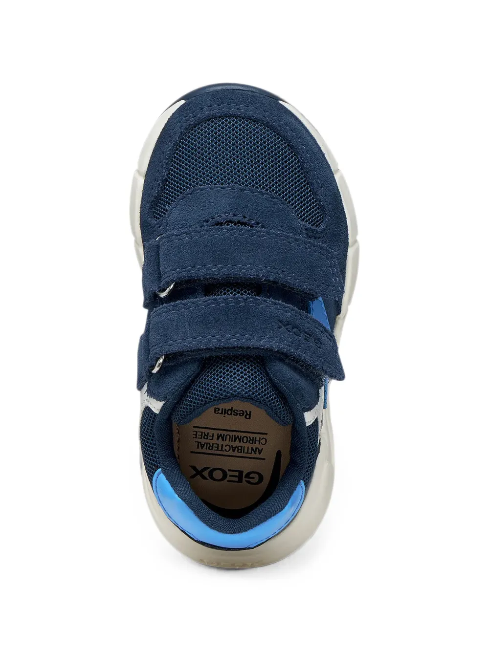 Geox Kids Flexyper touch-strap mesh sneakers Blauw