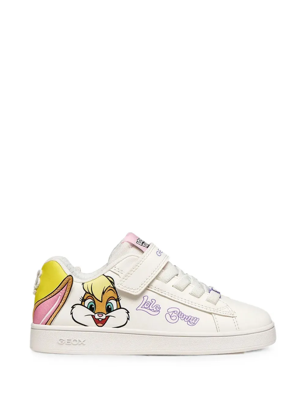 Geox Kids x Looney Tunes Eclipper touch-strap sneakers Wit