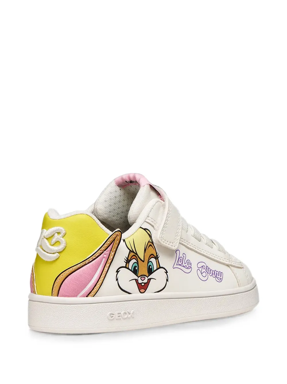 Geox Kids x Looney Tunes Eclipper touch-strap sneakers Wit