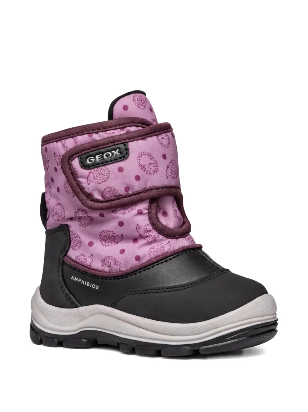 Geox Kids printed touch-strap boots - Nero