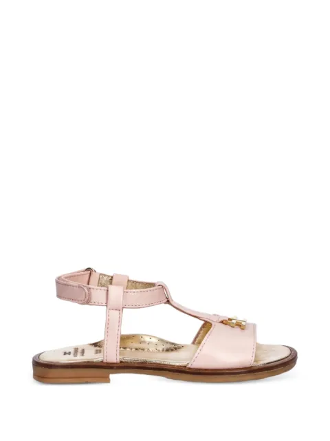 Elisabetta Franchi La Mia Bambina logo-plaque sandals