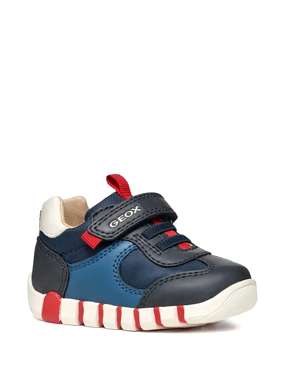 Geox Kids touch-strap low sneakers Blauw