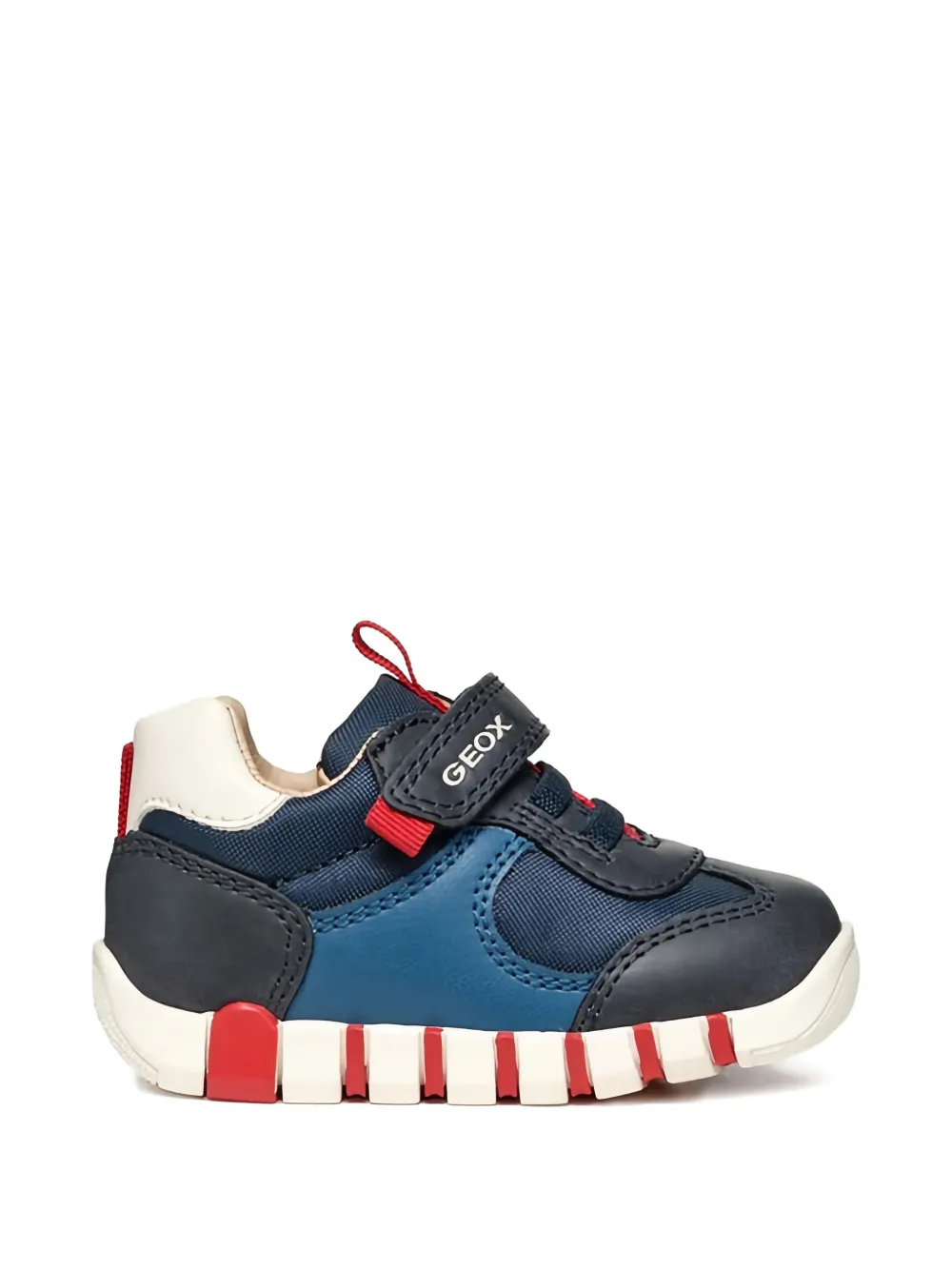 Geox Kids touch-strap low sneakers Blauw