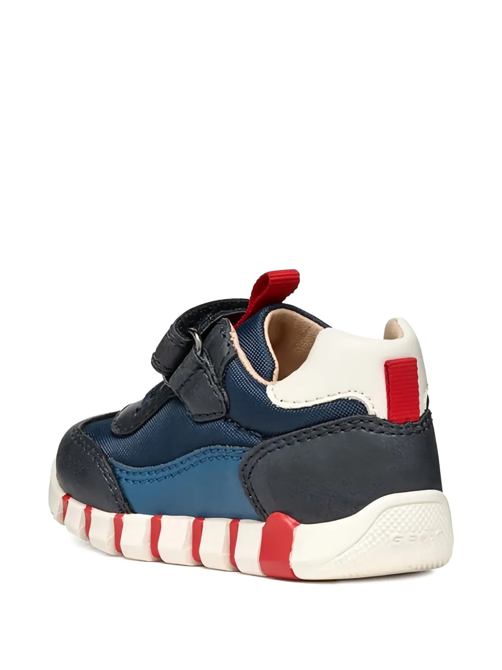 Geox Kids touch-strap low sneakers Blauw