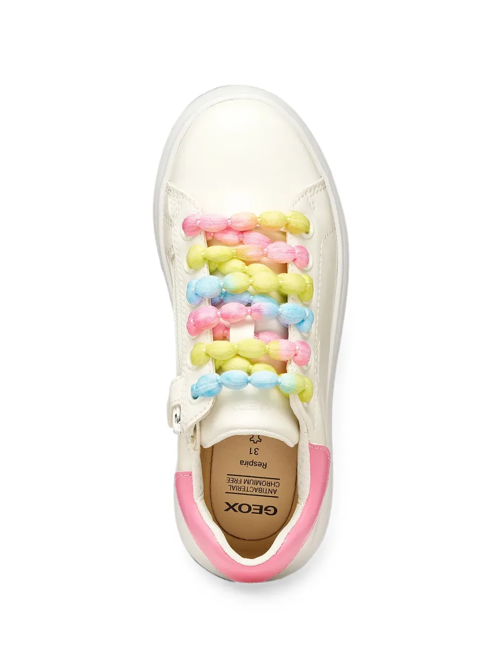 Geox Kids Puffypop lace-up sneakers Wit