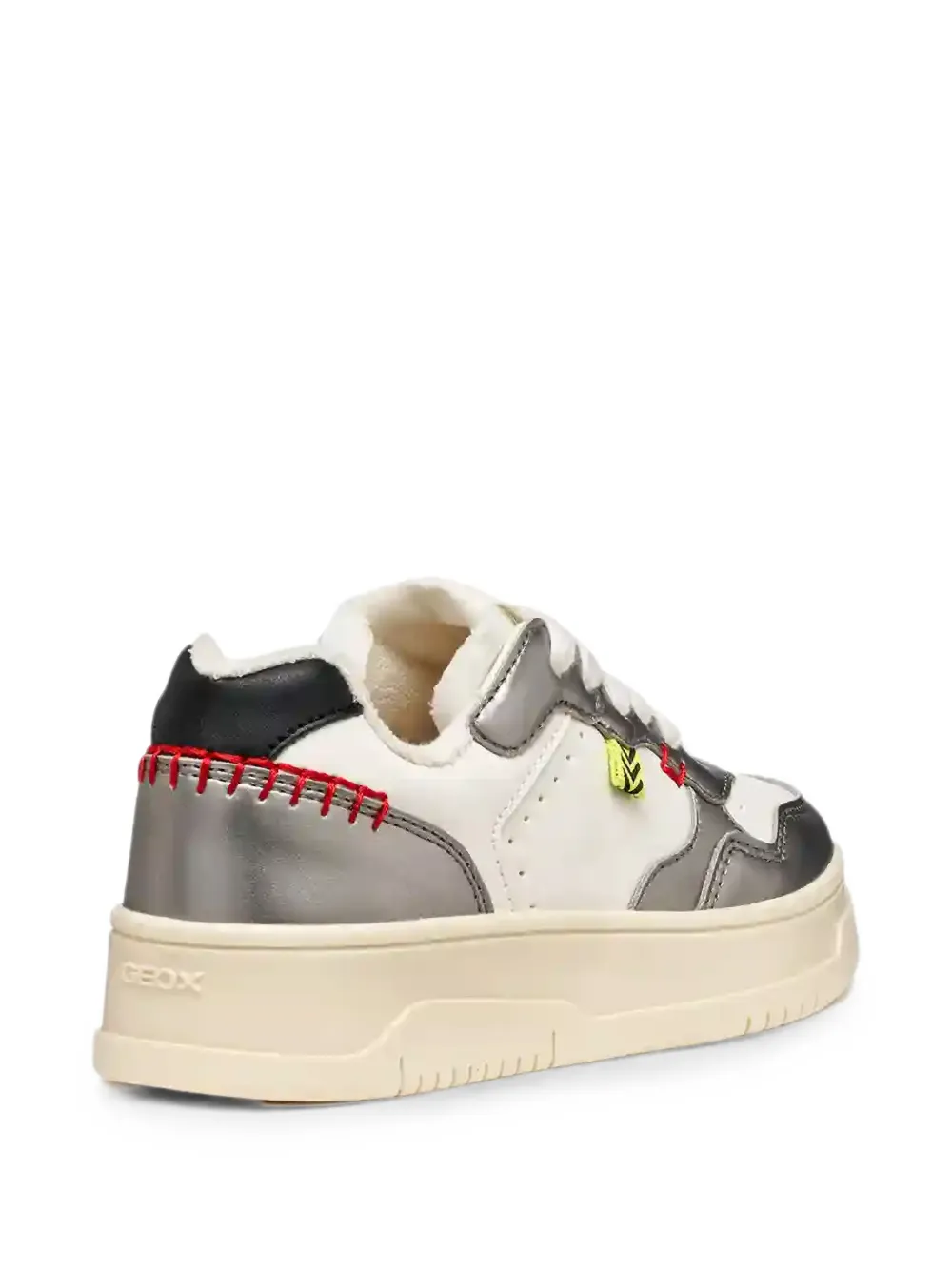 Geox Kids Lestrella contrast-stitching panelled sneakers Wit