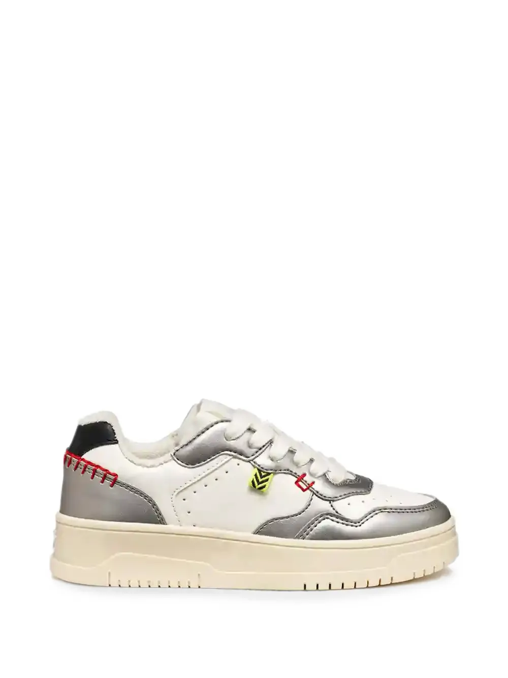Geox Kids Lestrella contrast-stitching panelled sneakers Wit
