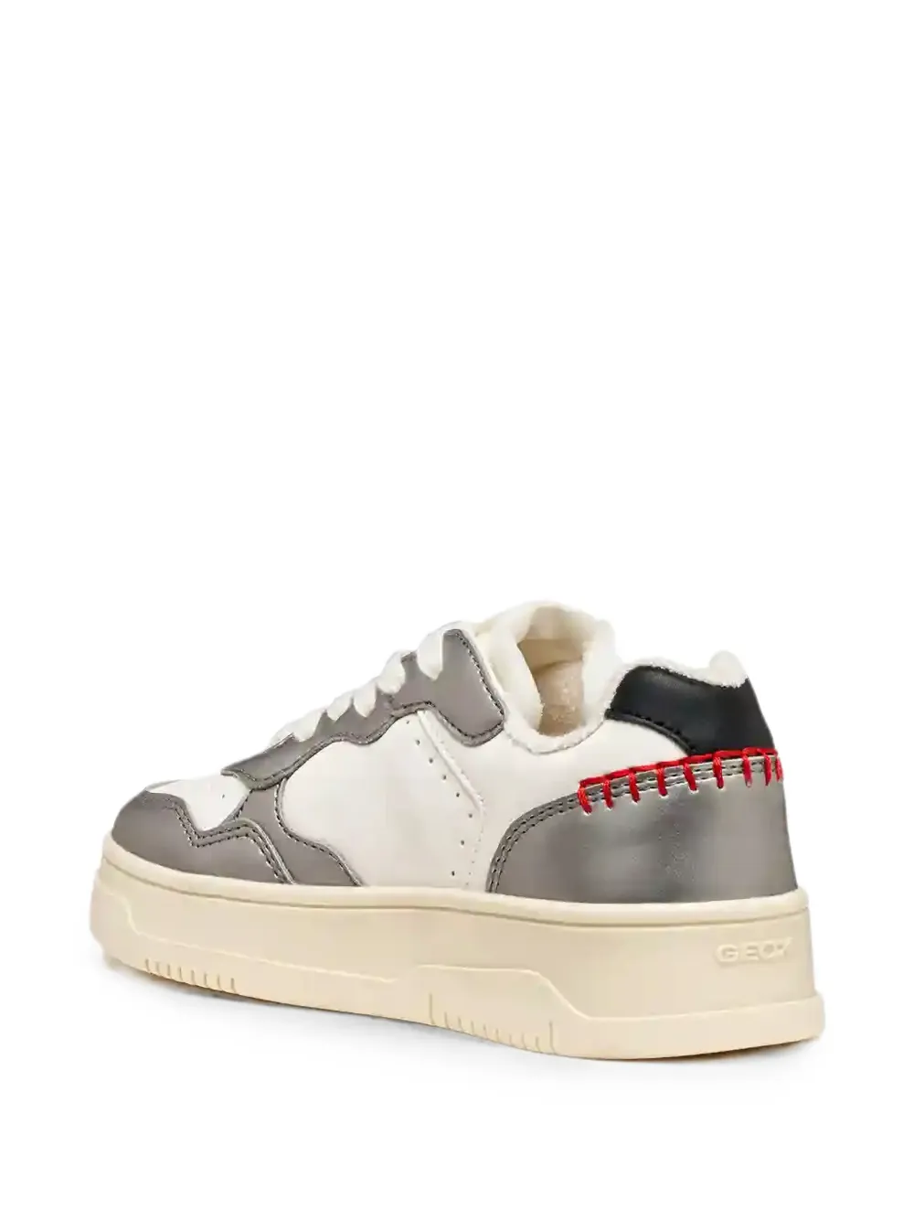Geox Kids Lestrella contrast-stitching panelled sneakers Wit