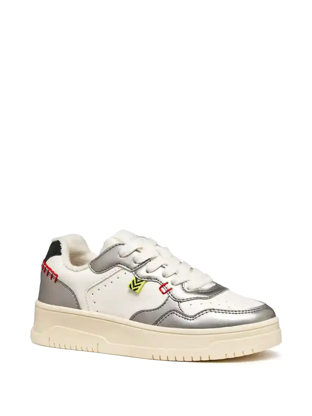Geox Kids Lestrella contrast-stitching panelled sneakers Wit