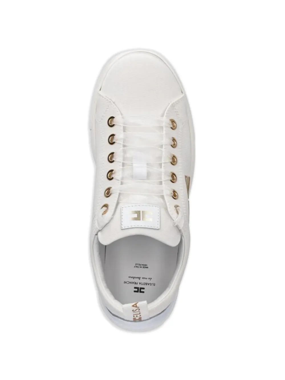 Elisabetta Franchi La Mia Bambina Sneakers met logo Wit