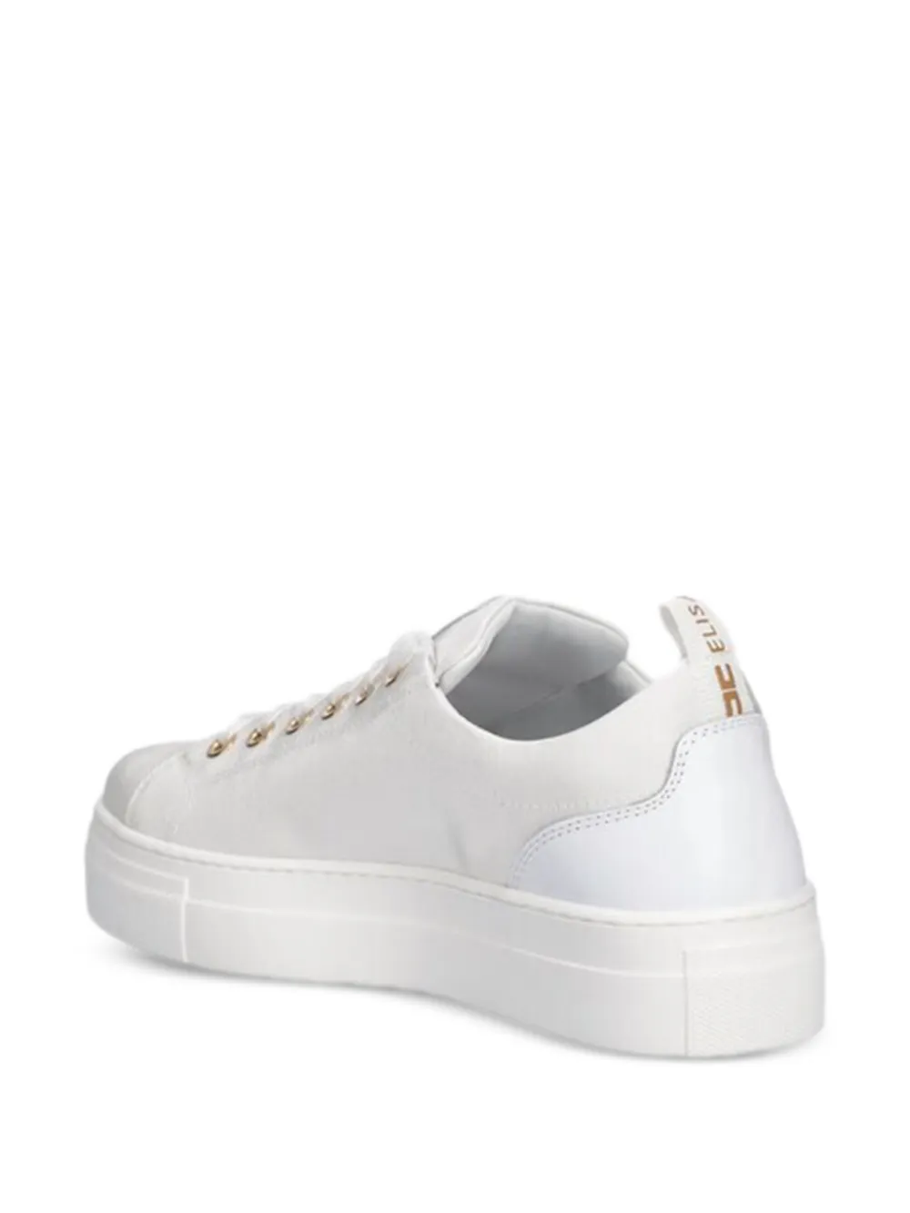 Elisabetta Franchi La Mia Bambina Sneakers met logo Wit