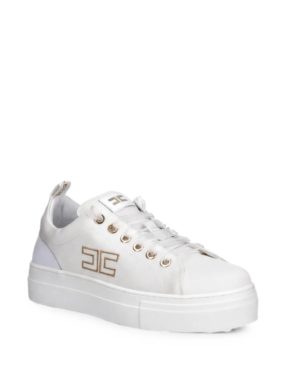 Elisabetta Franchi La Mia Bambina logo sneakers - Bianco
