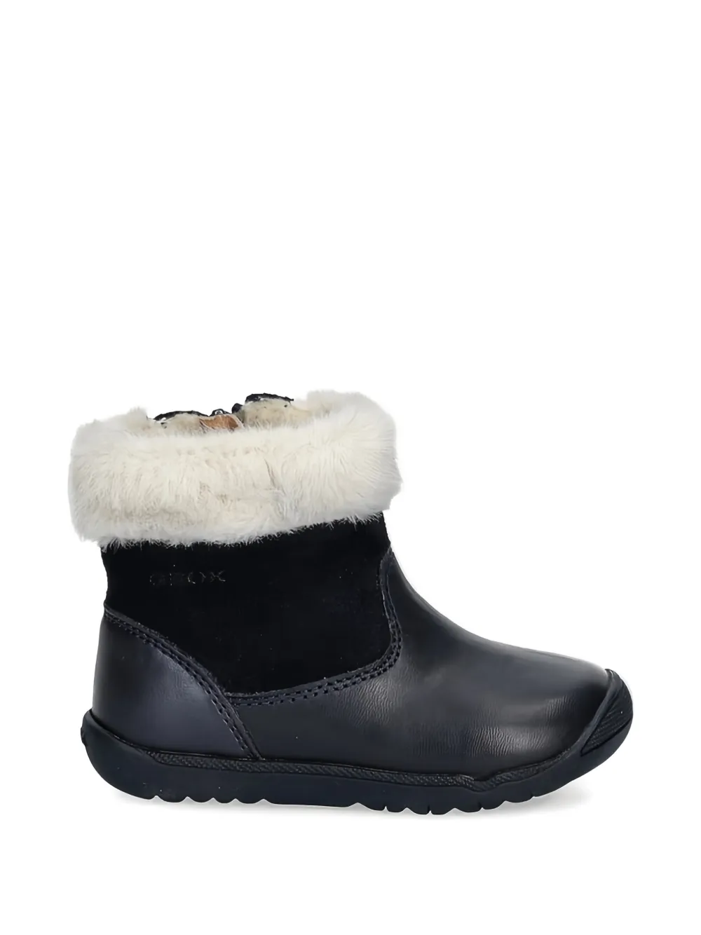Geox Kids Snowboots met afwerking van bont Blauw