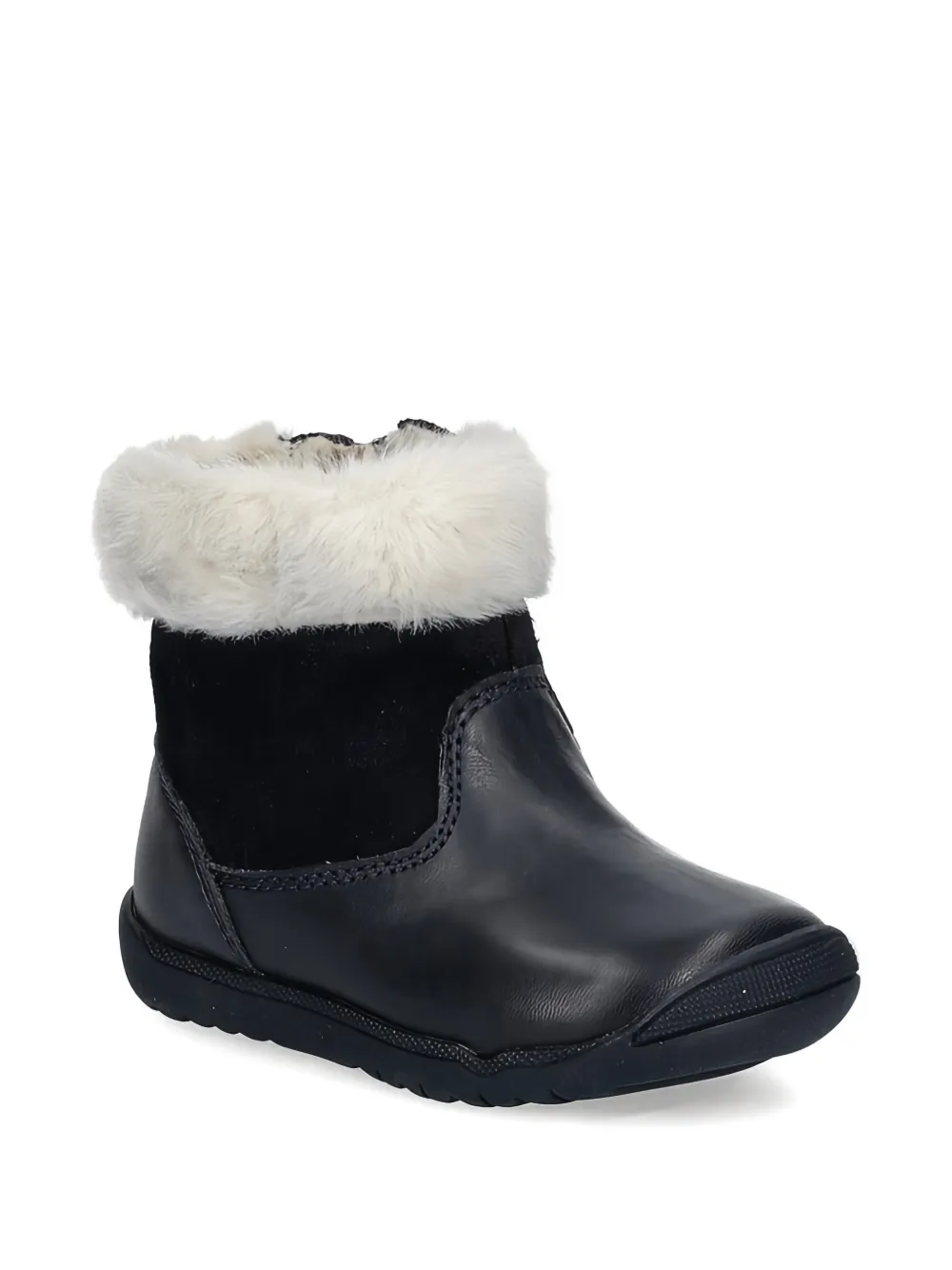 Geox Kids Snowboots met afwerking van bont Blauw