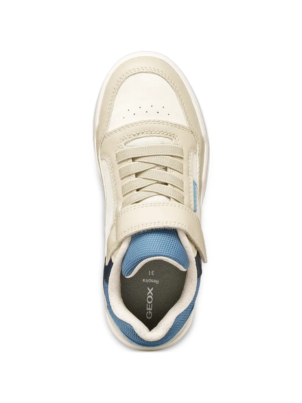 Geox Kids Perth sneakers met klittenband Beige