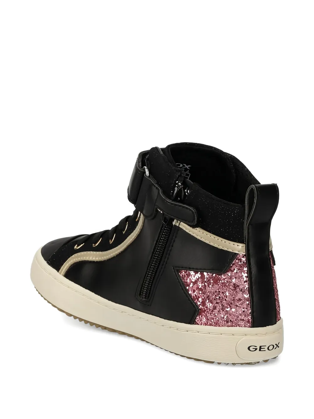 Geox Kids Kalispera high-top sneakers Zwart