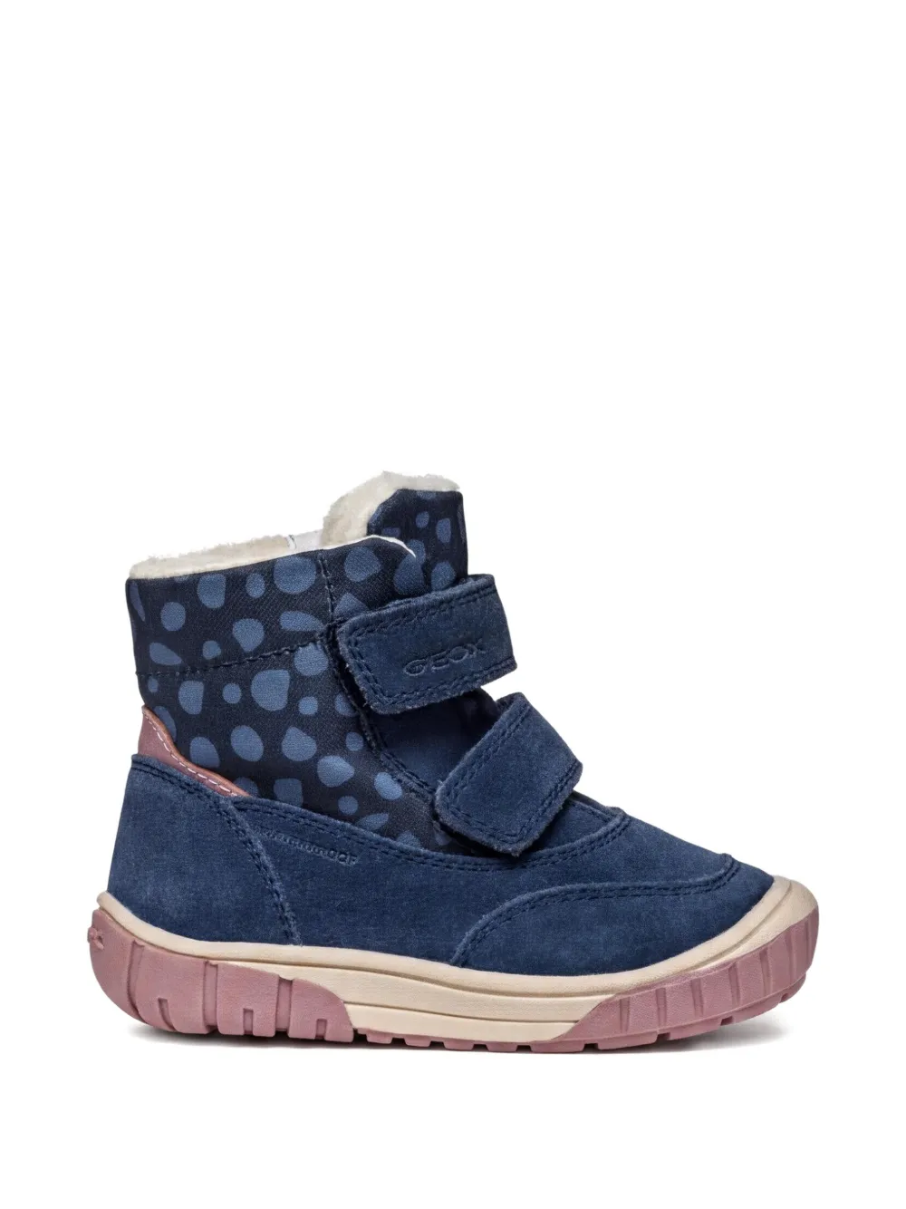 Geox Kids Laarzen met stippen en bandje Blauw