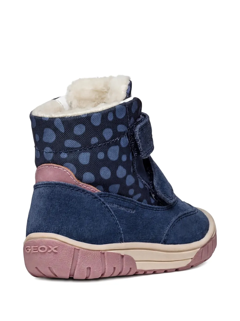 Geox Kids Laarzen met stippen en bandje Blauw
