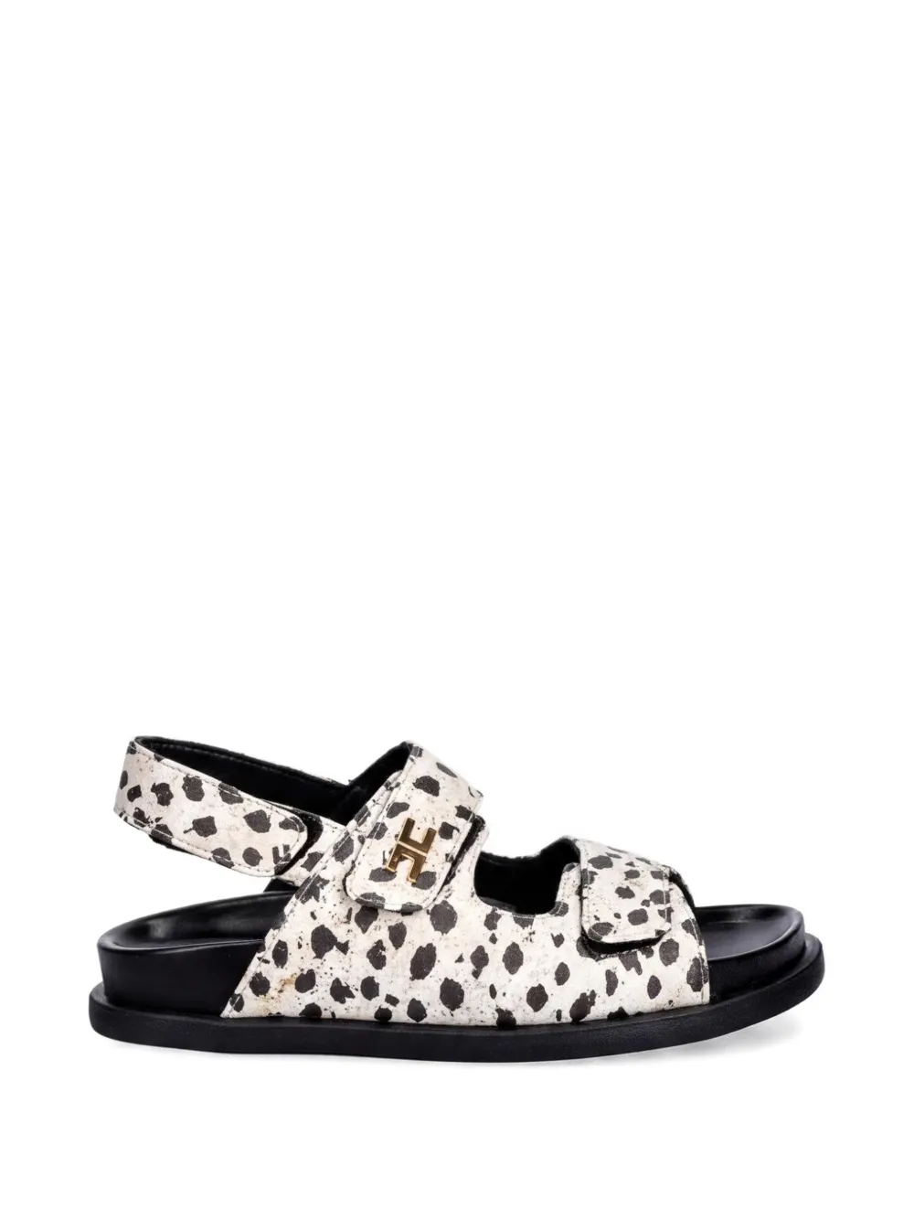 Elisabetta Franchi La Mia Bambina Sandalen met dierenprint Beige