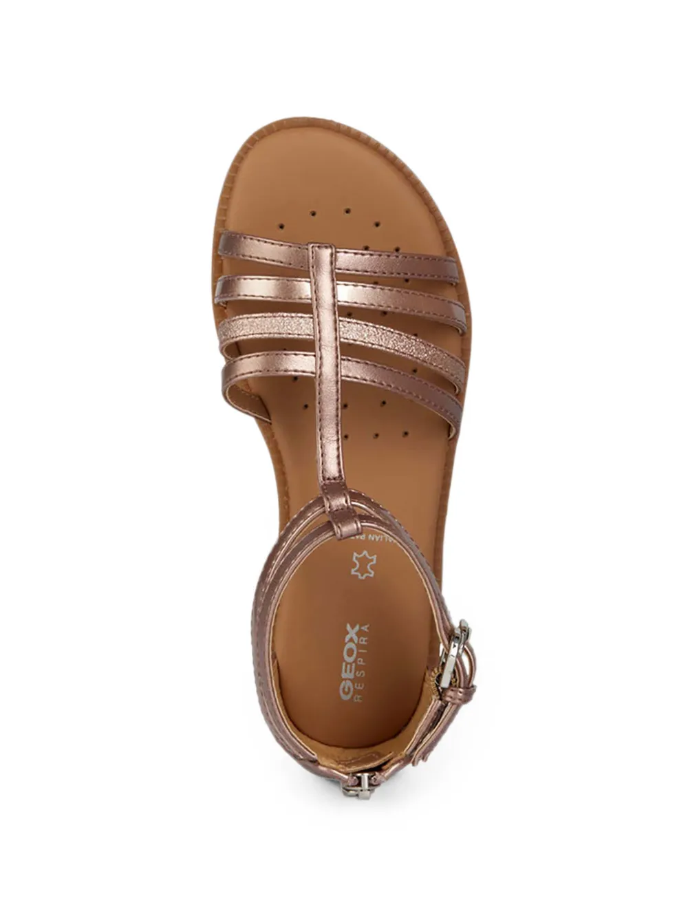 Geox Kids Karly multi-strap buckle-fastening sandals Goud
