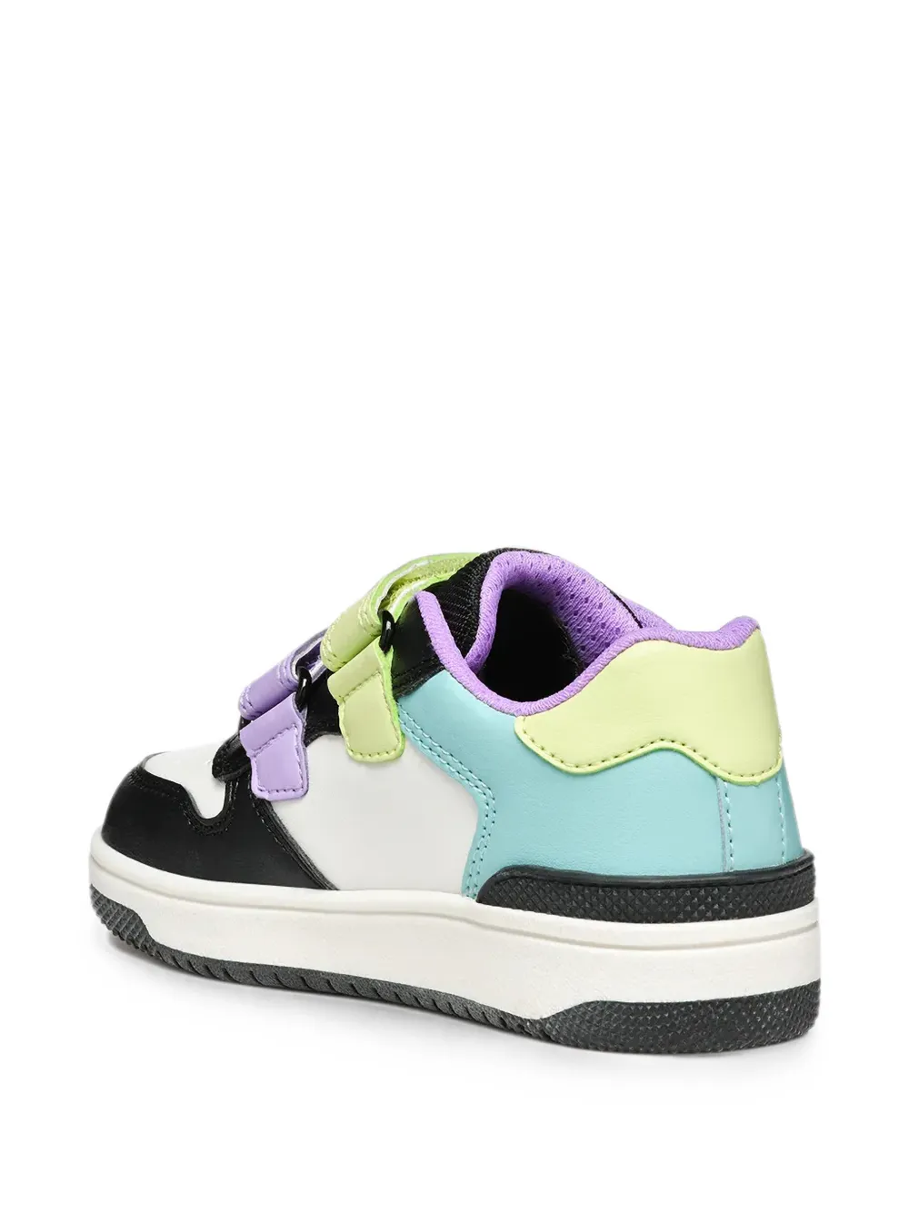 Geox Kids Washiba perforated touch-strap sneakers Wit