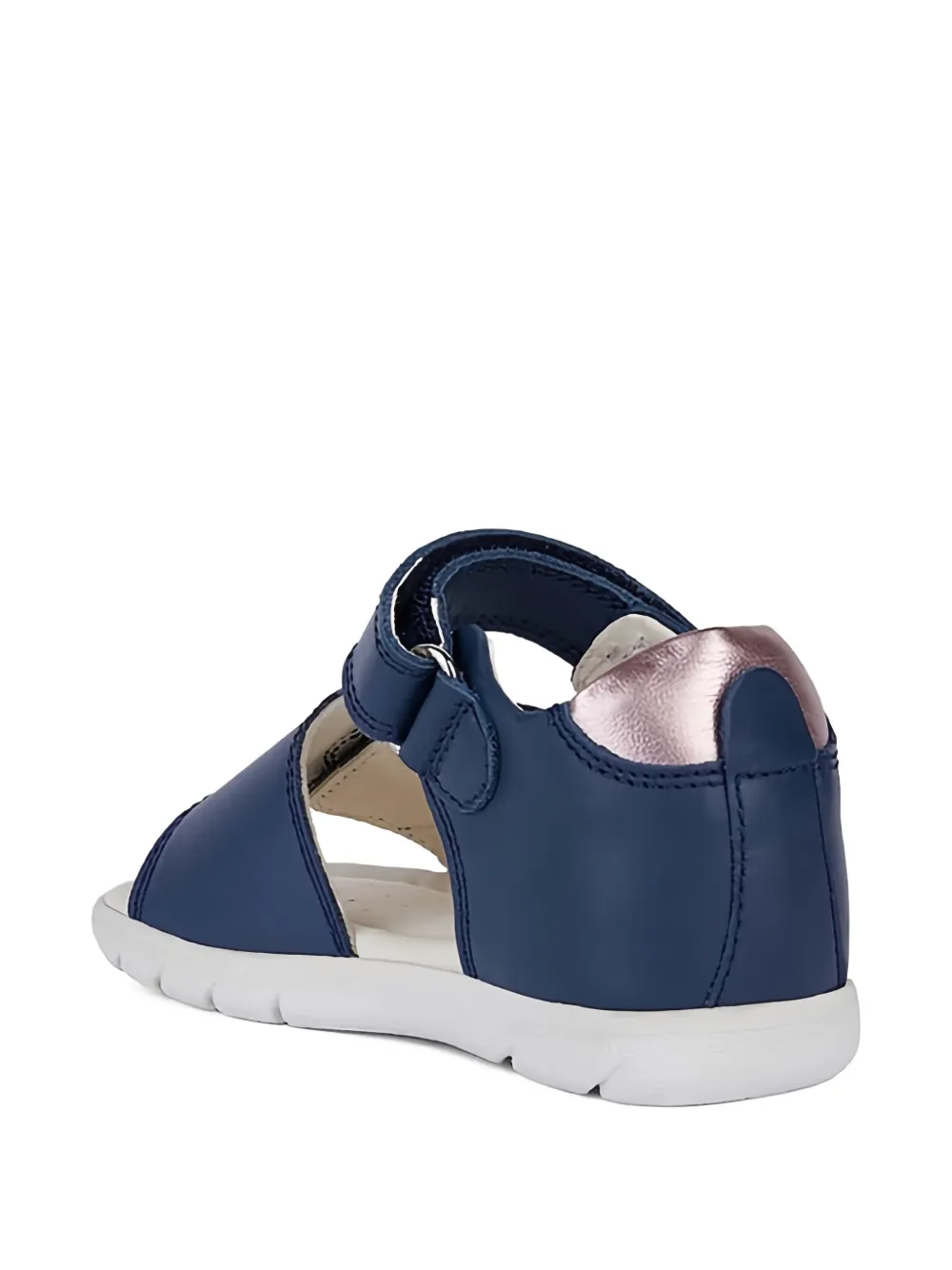 Geox Kids Sandalen met bandje en wolken-applicatie Blauw
