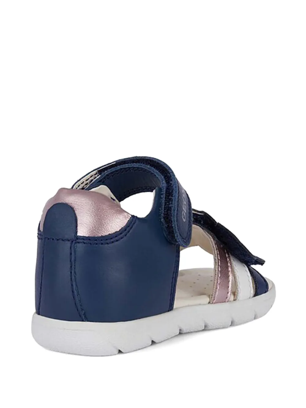 Geox Kids Sandalen met bandje en wolken-applicatie Blauw