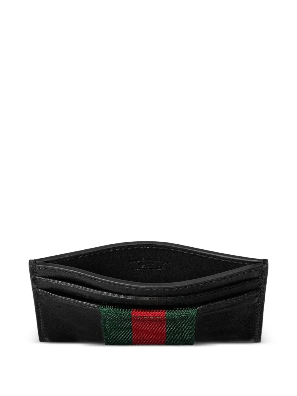  Gucci Web Trademark Card Holder - Black 