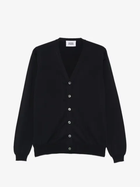 ALPHA STUDIO buttoned V-neck cardigan