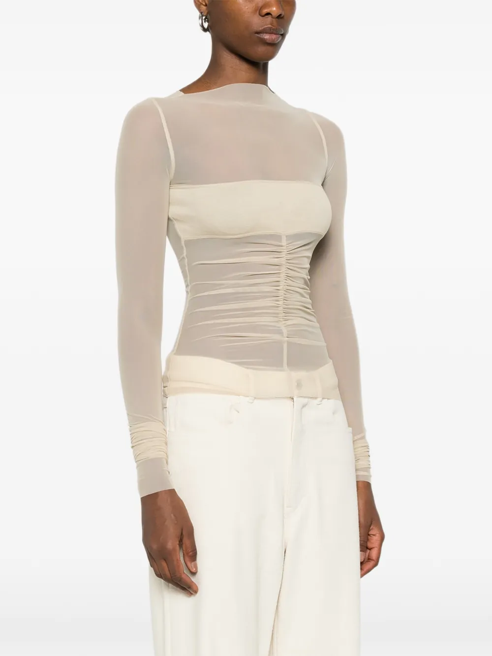 Rick Owens Temple T-shirt Beige