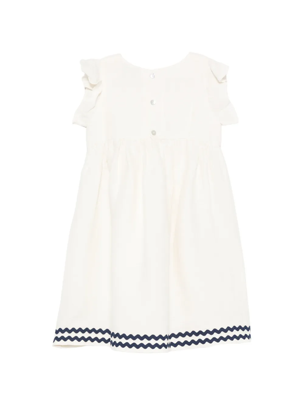  Mipounet Robe Isaline à Volants - Blanc 