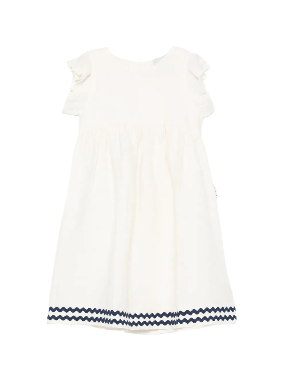 MIPOUNET robe Isaline à volants - Blanc