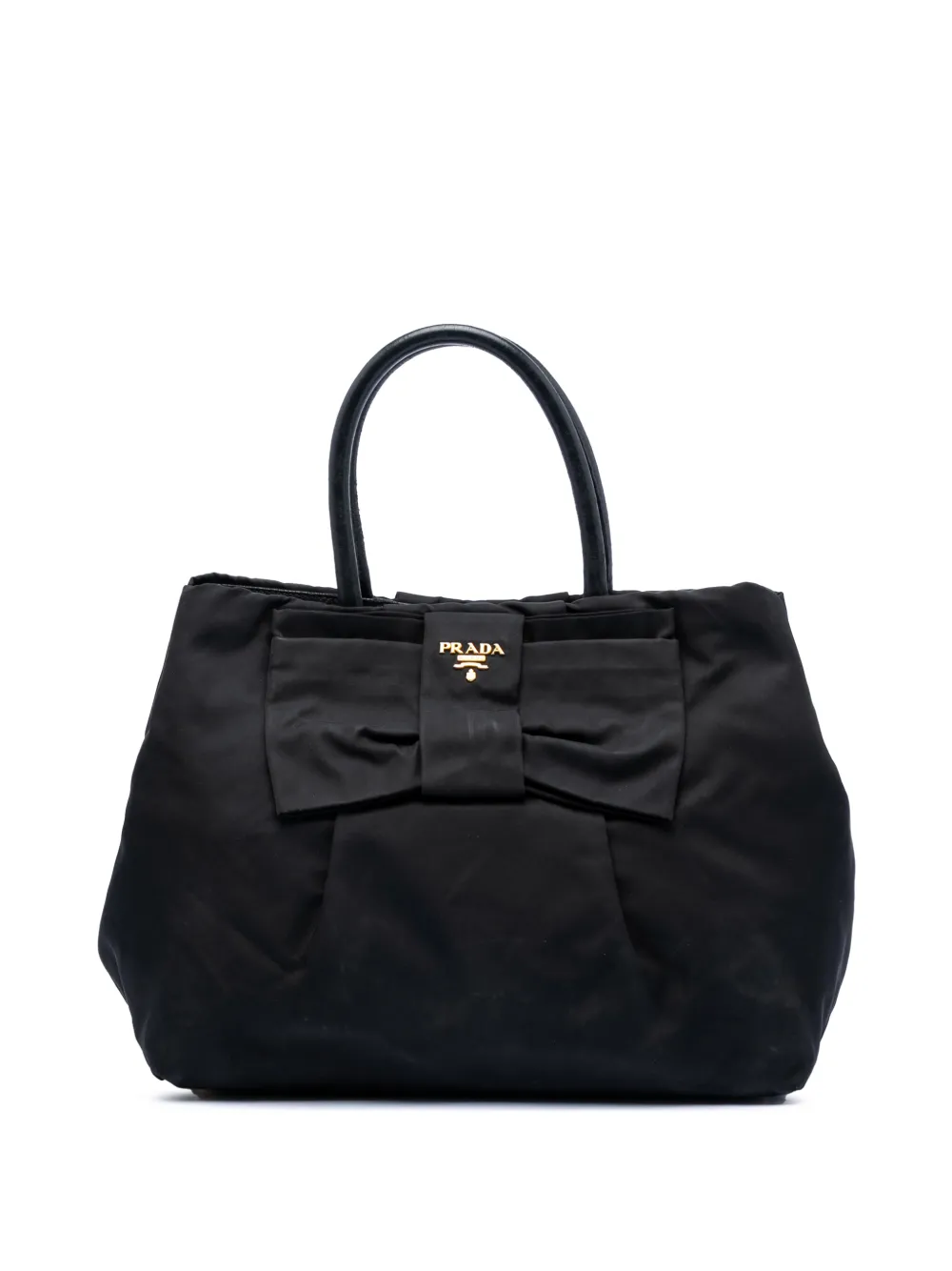 Prada Pre-Owned 2013-2025 Tessuto Fiocco Bow tote bag - Nero