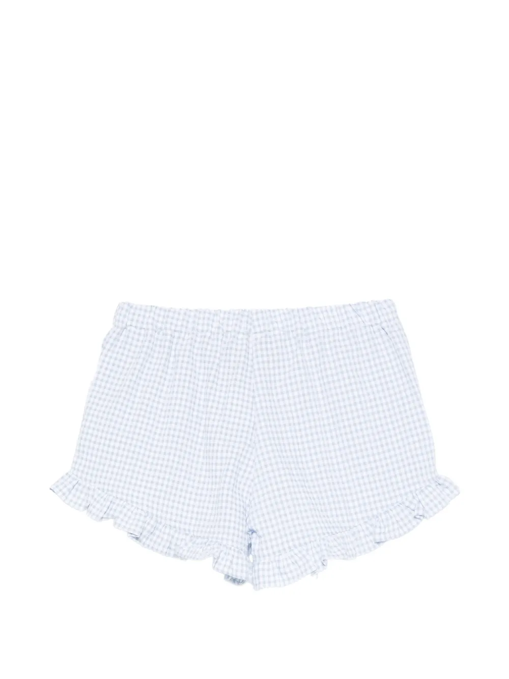  Mipounet Pantalones Cortos Colette A Cuadros Gingham - Azul 