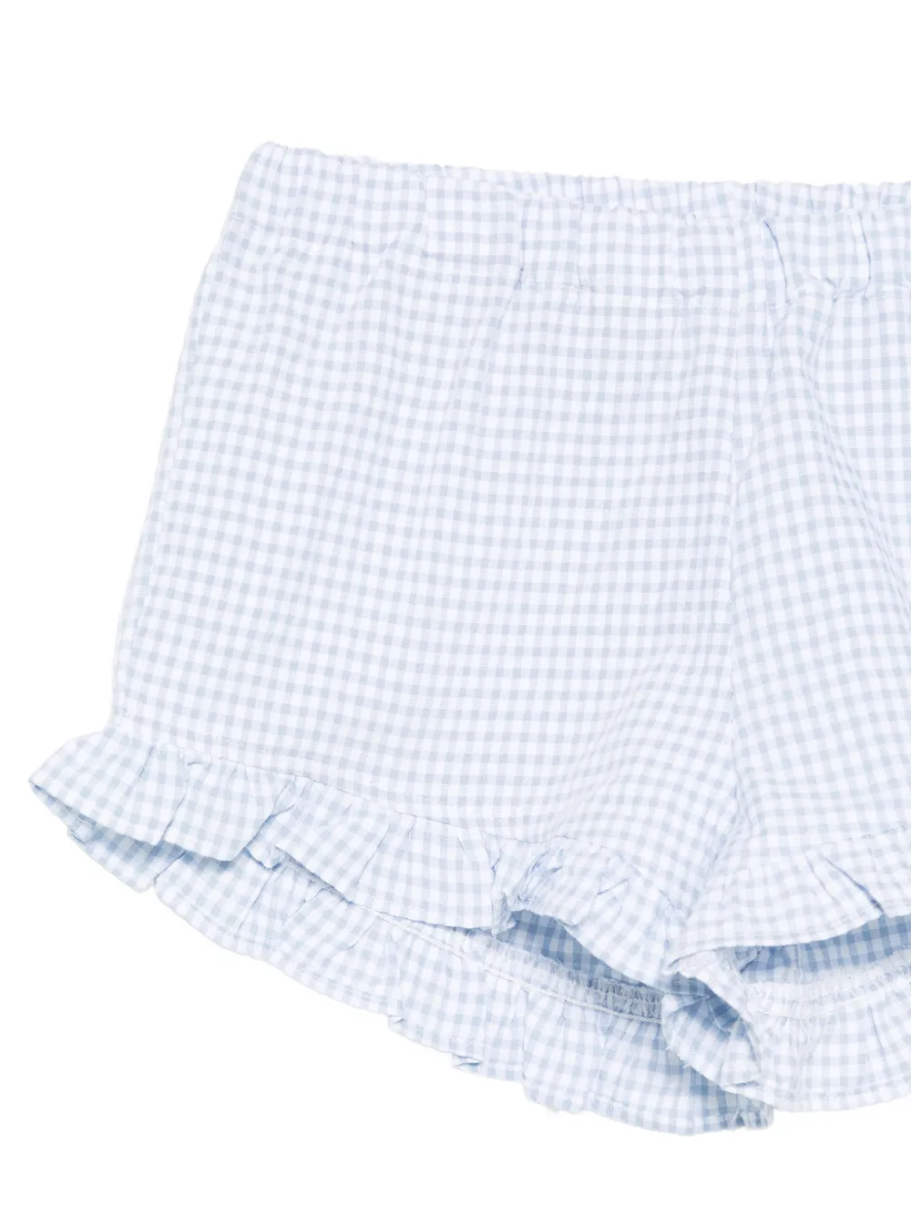  Mipounet Pantalones Cortos Colette A Cuadros Gingham - Azul 