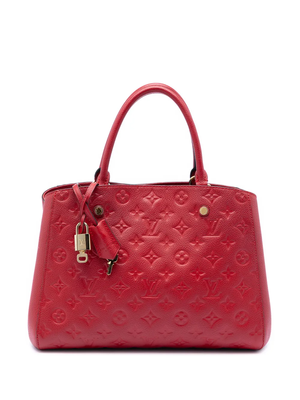 Louis Vuitton Pre-Owned 2015 Monogram Empreinte Montaigne MM satchel - Rosso