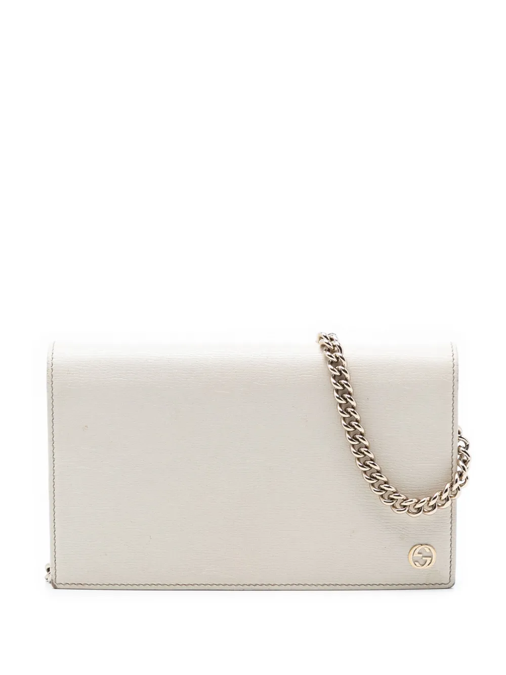 Gucci Pre-Owned 2000-2015 Leather Betty Wallet On Chain crossbody bag - White