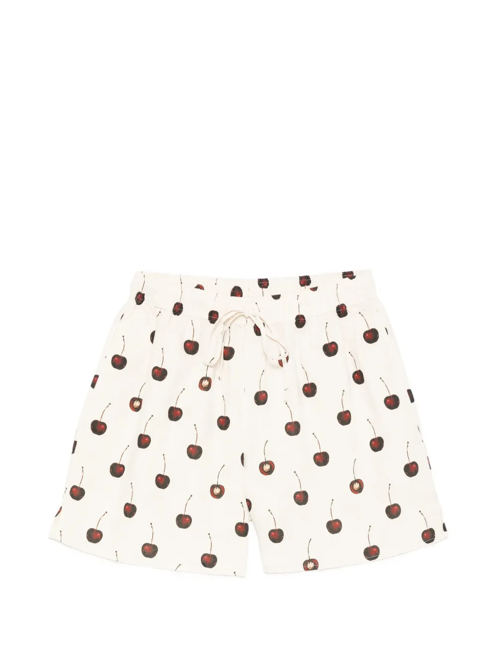 Stine Goya cherry-print drawstring shorts - Toni neutri