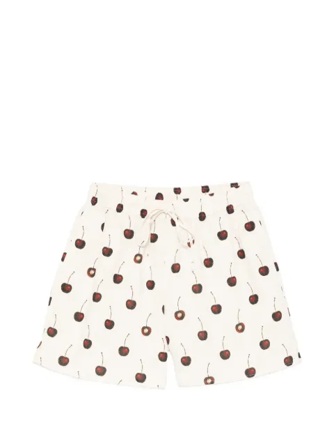 Stine Goya cherry-print drawstring shorts