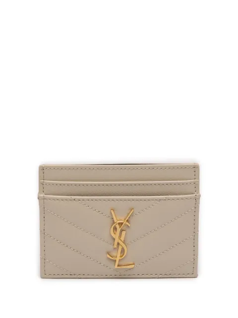 Saint Laurent Pre-Owned 2023 Grain De Poudre Monogram Cassandre Case card holder