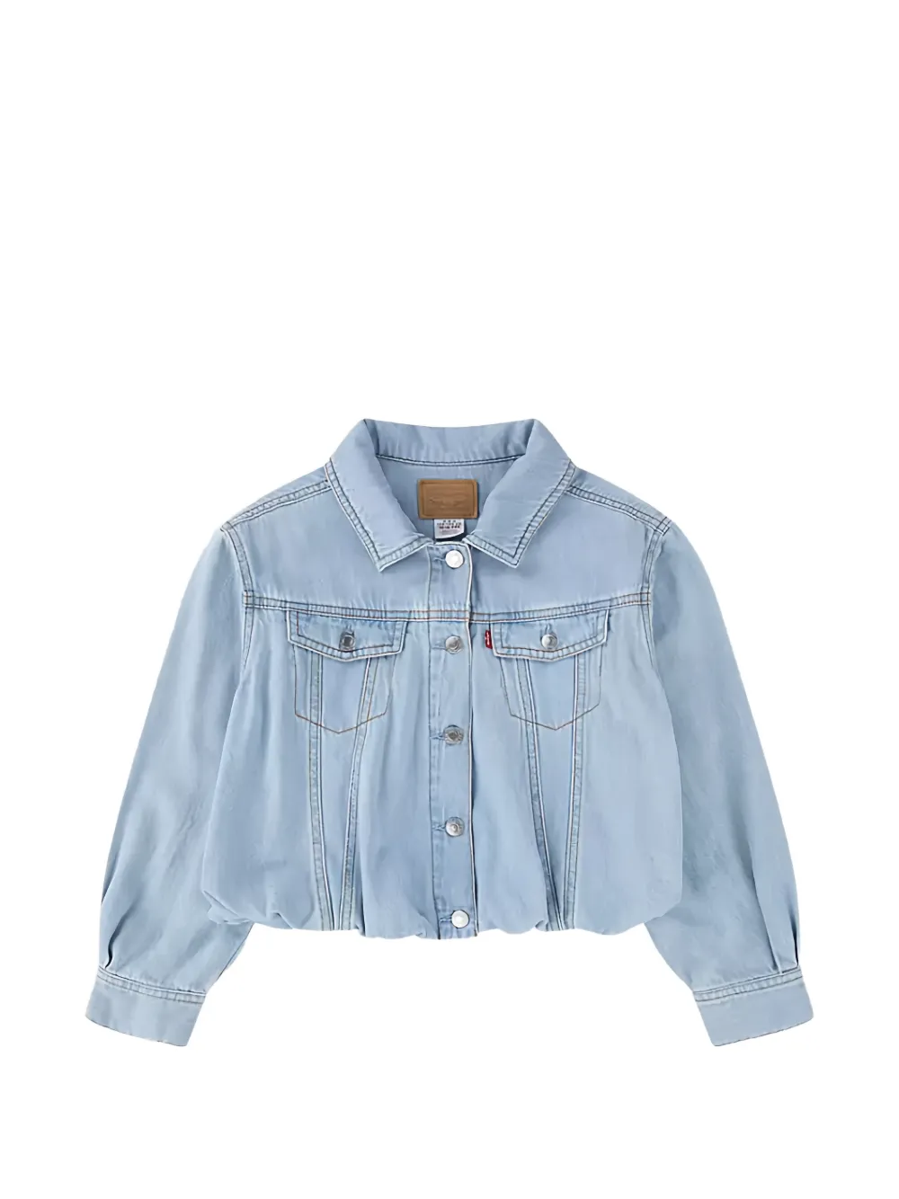 Levi's Kids Bubble elasticated-hem denim jacket - Blue