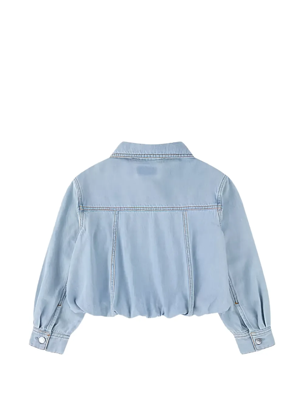 Levi's Kids Bubble denim jack met elastische afwerking Blauw