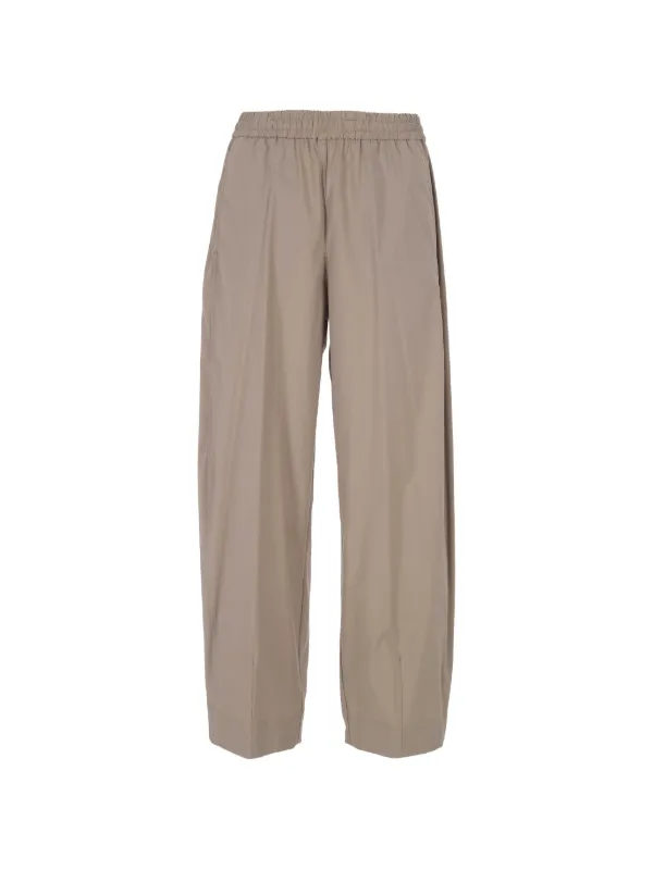 Herno Elasticated-waistband Trousers in Neutrals