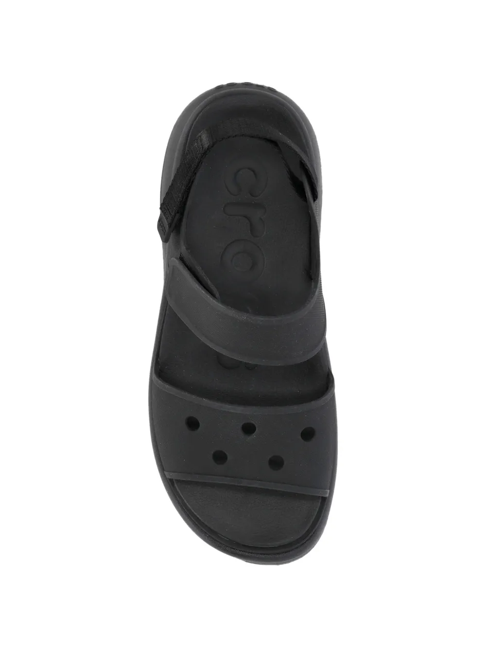 Crocs Soho Y-Strap sandalen met plateauzool Zwart
