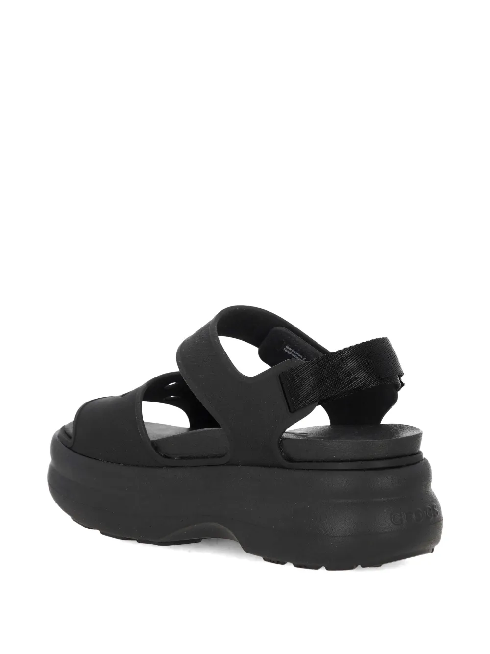 Crocs Soho Y-Strap sandalen met plateauzool Zwart