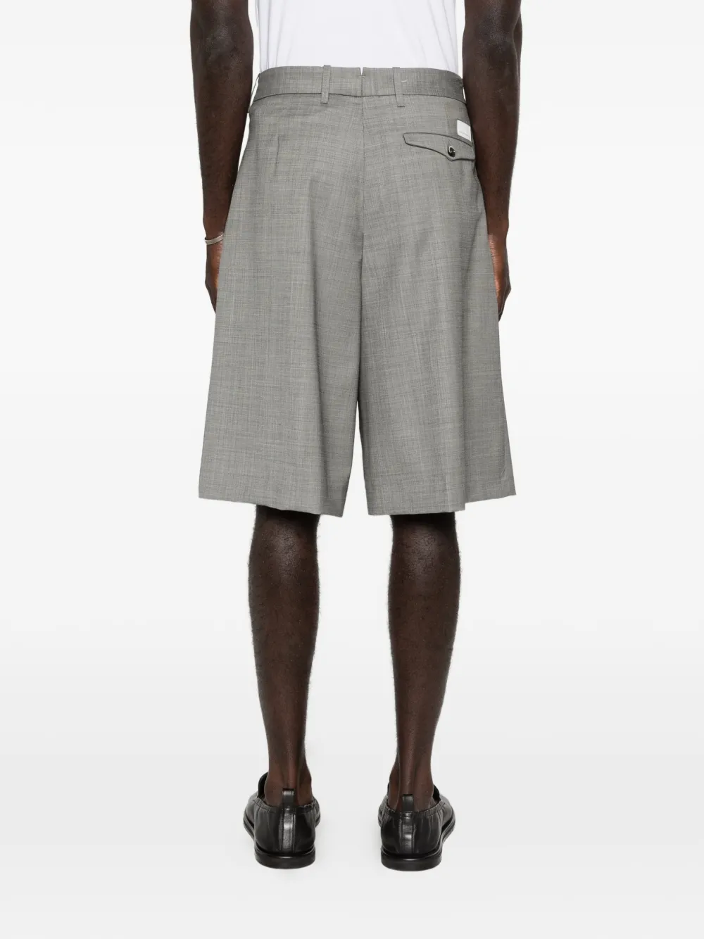 Nine In The Morning Odell geplooide shorts Grijs