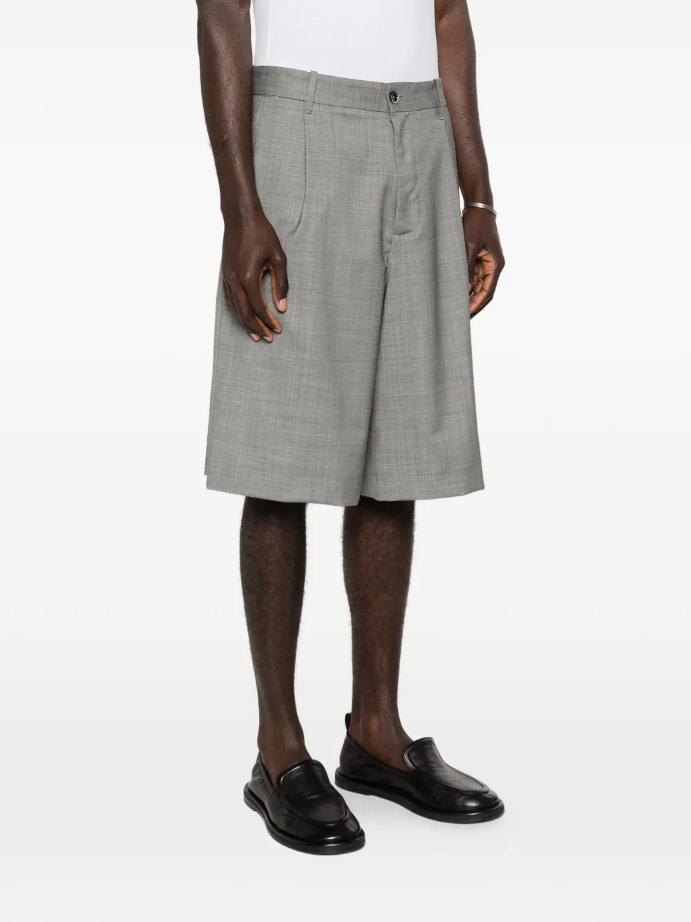 Nine In The Morning Odell geplooide shorts Grijs