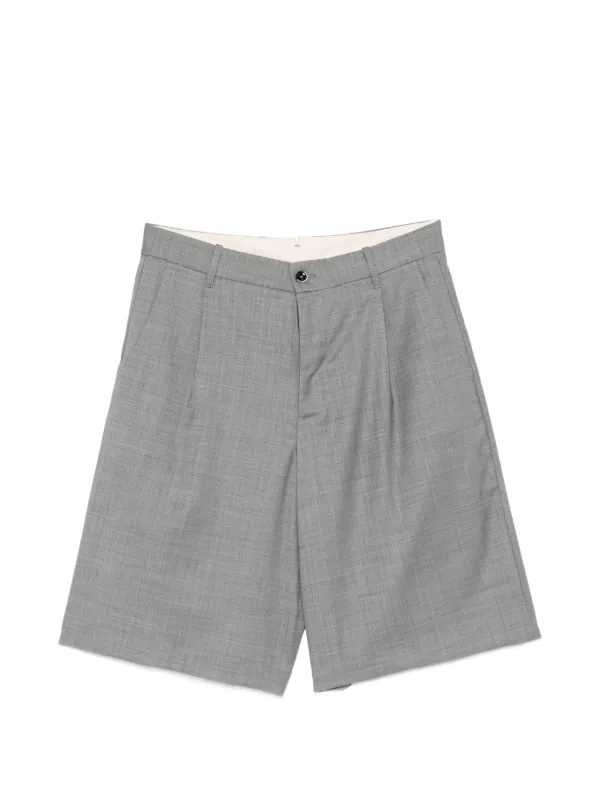 Nine In The Morning Odell Pleated Shorts | Grey | FARFETCH
