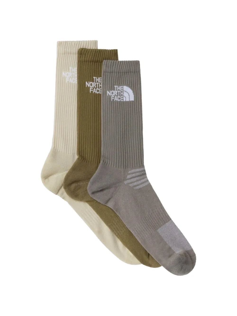 The North Face Calzini con logo (3 pezzi) - Marrone